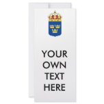 Sweden Coat of Arms Rack Card Design