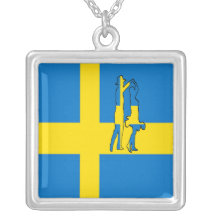 SWEDEN COUNTRY WESTERN DANCE  NECKLACE