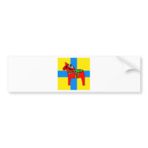 Sweden Dala Horse Bumper Sticker