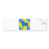 Sweden Dala Horse Bumper Sticker