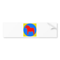 Sweden Dala Horse Bumper Stickers