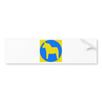 Sweden Dala Horse Bumper Stickers