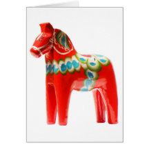 Sweden Dala Horse Card