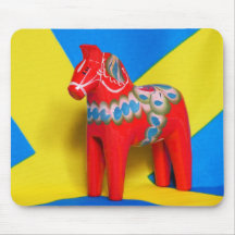 Sweden Dala Horse Mousepads