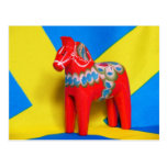 Sweden Dala Horse Postcard