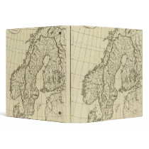 Sweden, Denmark, Norway outline 3 Ring Binders