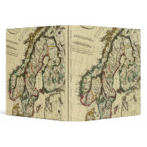 Sweden, Denmark, Norway with boundaries outlined Vinyl Binders