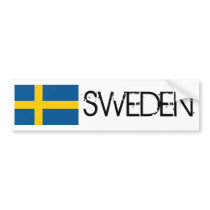 Sweden Flag Bumper Stickers
