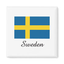 Sweden Flag Design magnets