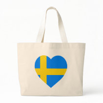 Sweden Flag Heart bags