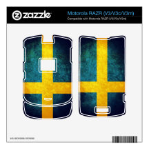 Sweden Flag; Motorola RAZR Skin