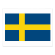 Sweden Flag Postcard