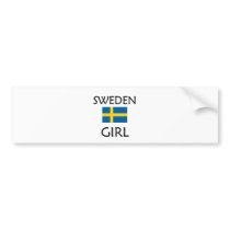 SWEDEN GIRL bumper stickers