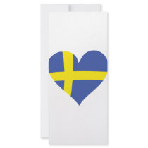 sweden heart icon rack cards