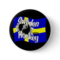 Sweden Hockey Button by Hockey_crazee Sweden Hockey Button