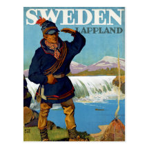 Sweden ~ Lappland Postcard