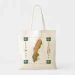 Sweden Map Flag Border Bag