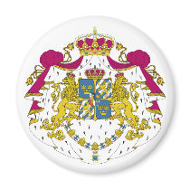 Sweden Official Coat Of Arms Heraldry Symbol Fridge Magnet