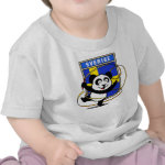 This darling little panda bear is too cute! Panda is getting ready to do a rhythmic gymnastics routine with a gymnastics ribbon! This adorable design is perfect for gymnasts and gymnastics fans. Support the Swedish Gymnastics Team with this cute panda design!