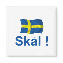 Sweden Skal! Refrigerator Magnets