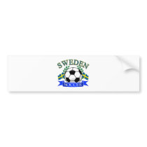 Sweden soccer ball designs bumper sticker