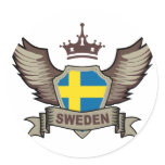 Sweden Round Sticker