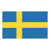 sweden rectangular stickers