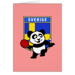 This is a cute shirt for table tennis players and fans. Panda loves to play table tennis in front of this flag of Sweden! This table tennis panda shirt is a great gift for table tennis players and fans!