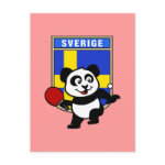 This is a cute shirt for table tennis players and fans. Panda loves to play table tennis in front of this flag of Sweden! This table tennis panda shirt is a great gift for table tennis players and fans!