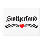 Sweden Tattoo Style Postcard