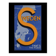 Sweden That's The Place Post Cards