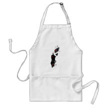 Sweden Trendy Peace Sign with Swede map Aprons