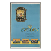 Sweden Vintage Travel Poster Ad Retro Prints by inquester Sweden Vintage Travel Poster Ad Retro Prints