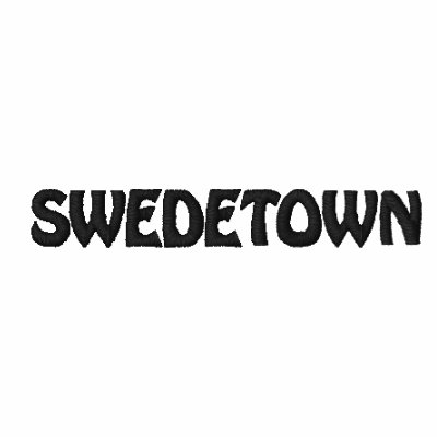 SWEDETOWN EMBROIDERED HOODED SWEATSHIRT SWEDETOWN EMBROIDERED HOODED SWEATSHIRT