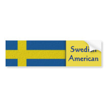 "Swedish American" bumper stickers