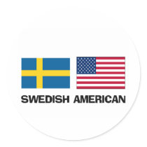 Swedish American stickers