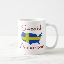 Swedish American (USA Map) Mug