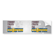 Swedish and a Champion Bumper Sticker