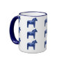 Swedish Blue Dala Horse Pattern
