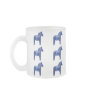 Swedish Blue Dala Horse Pattern