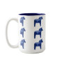 Swedish Blue Dala Horse Pattern