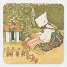 Swedish Child with Toys Sticker