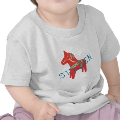 Swedish Dala Horse gifts & greetings T-shirt