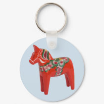 Swedish Dala Horse keychains by cowboyannie Swedish Dala Horse keychains
