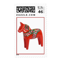 Swedish Dala Horse Stamp