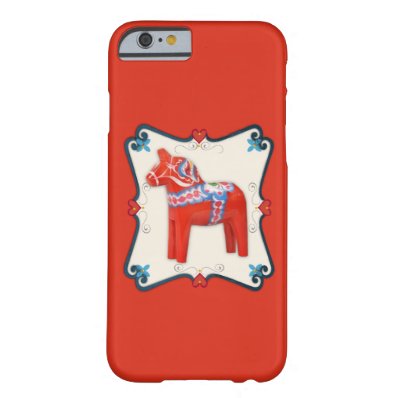 Swedish Dala Horse Scandinavian Folk Art Barely There iPhone 6 Case