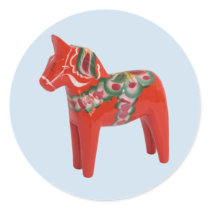 Swedish Dala Horse stickers by cowboyannie Swedish Dala Horse stickers