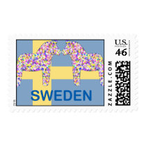 Swedish Dala Horses postage