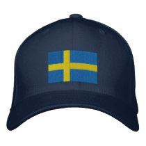 SWEDISH DRINKING TEAM EMBROIDERED BASEBALL CAP