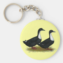 Swedish Ducks Black Key Chains